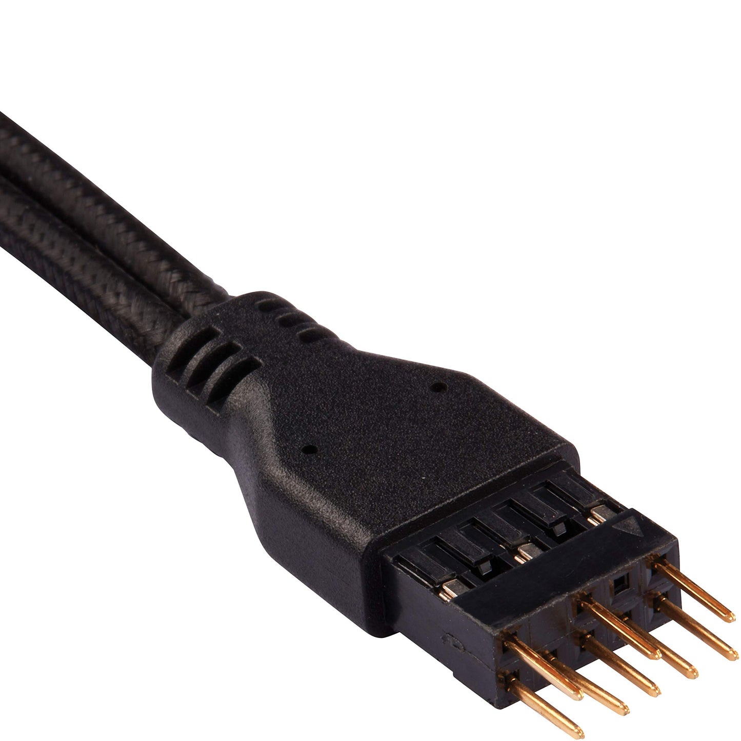 Corsair 30cm Black Premium Braided Sleeved Front Panel Extension Kit