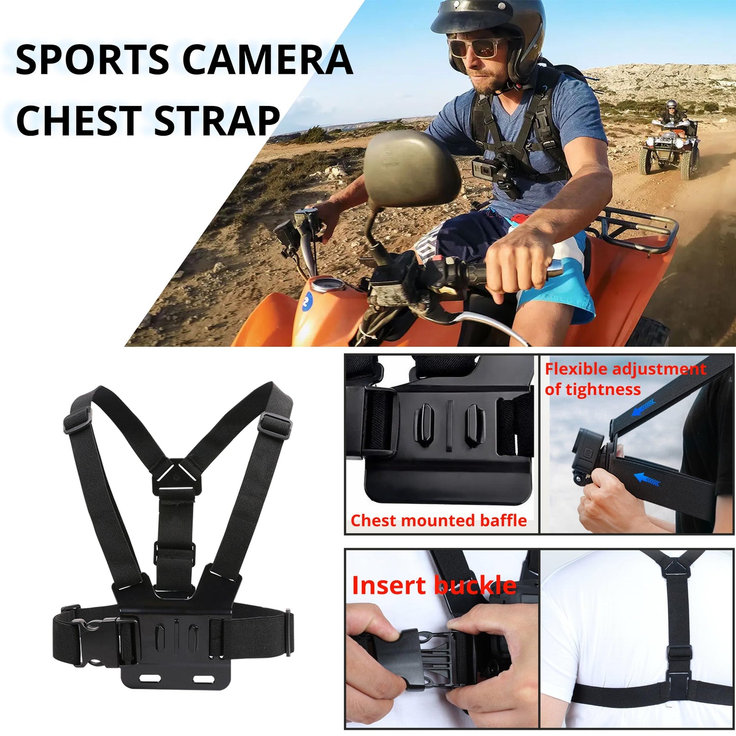 lifelimit Accessories 62 in 1 Accessories Starter Kit Compatible with All Gopro Hero 13/12/11/10/9/8 max Fusion/Session/HD Black White Silver AKASO