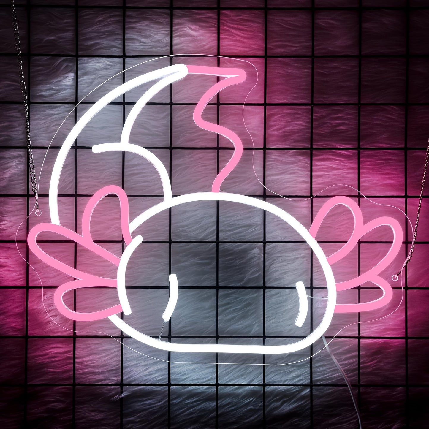 Axolotl Neon Sign for Wall Decor, Axolotl Stuff, Axolotl Birthday Decoration, Cute Dimmable Neon Light, Axolotl LED Sign for Children's Room Game Room