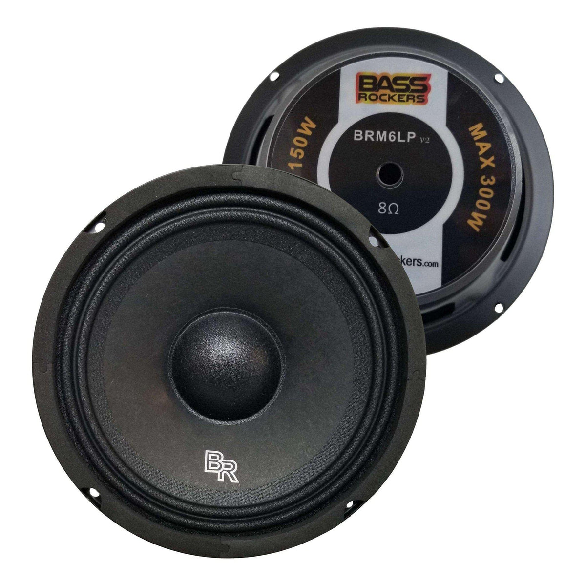 Bass Rockers 6.5" 300W High Performance Mid-Range Car Speaker - BRM6LPv2