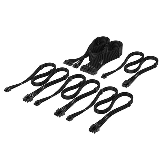 Corsair Elite Premium Type 4 Individual Sleeved PSU Cable Starter Kit - Low-Profile Cable Combs, Triple-Mesh Paracord Sleeve, Compatible Type 4 PSUs