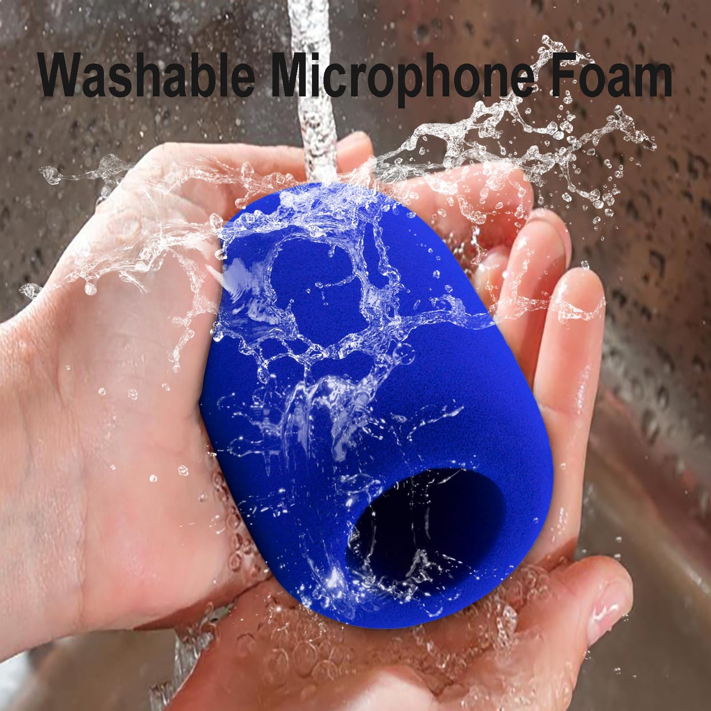 LEFXMOPHY Re20 Pop Filter for Electro-Voice RE20 / RE27/ RE320 Microphone, Blue WS-PL2 Windscreen Replacment for EV RE-20 / RE-27 / RE-320 Mic Foam