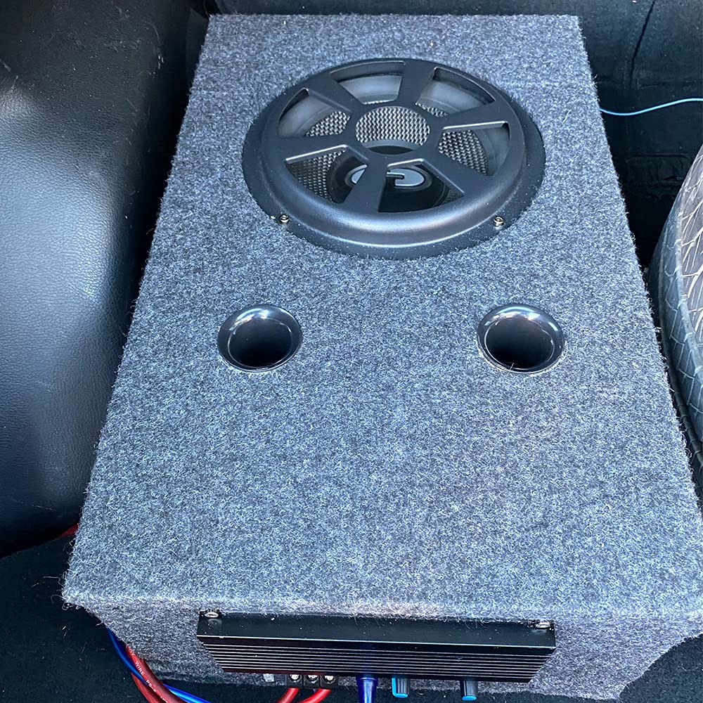 Flushbay Speaker Box Covering Carpet Grey 39.37" × 39.37" Speaker Cabinet Subwoofer Sub Box Liner Carpeting Stain-Resistant Multipurpose Felt Liner