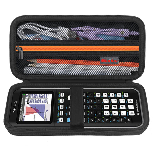 Elonbo Carrying Case for Texas Instruments TI-84 Plus CE/TI-84 Plus/TI-83 Plus/TI-83 Plus CE Color Graphing Calculator, Extra Mesh Pocket Fits