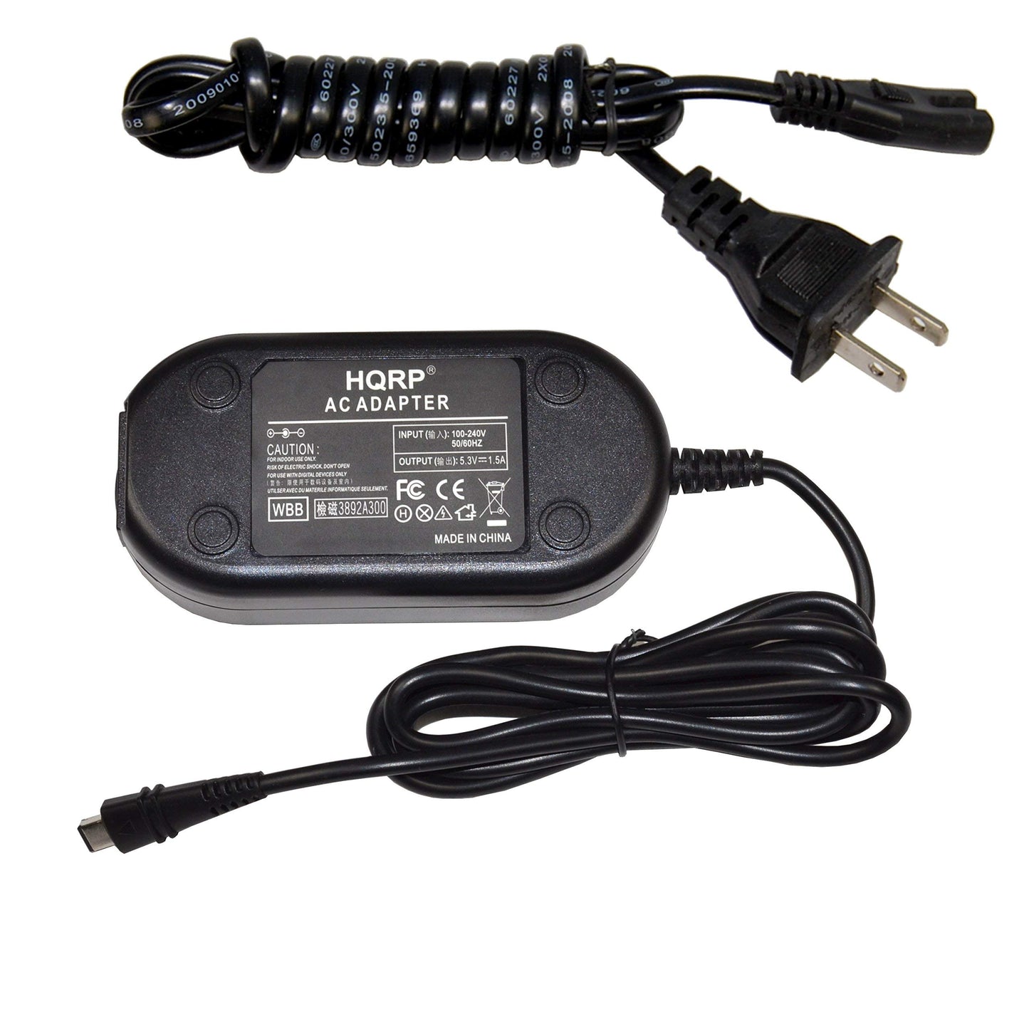 HQRP AC Adapter for Canon CA-110 CA110 VIXIA HF-R70 HF-R72 HF-R700 HF-R30 HF-R32 HF-R300 HF-R62 HF-R60 HF-R600 LEGRIA HF-R26 HF-R27 HF-R28 Charger…