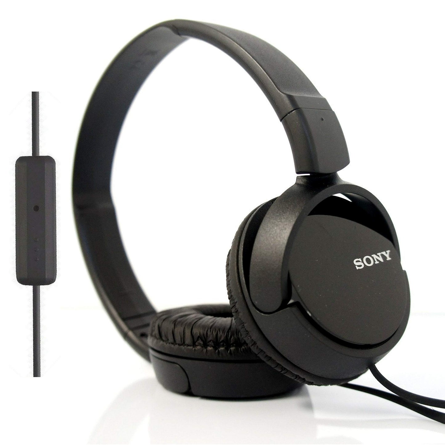 SONY Over Ear Best Stereo Portable Headphones Headset for Apple iPhone iPod/Samsung Galaxy / mp3 Player / 3.5mm Jack Plug Cell Phone with Mic (black)