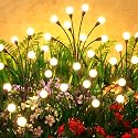Cnuoky 6 Pack Solar Garden Lights 48 LED, Solar Lights Outdoor Waterproof IP65, Decorative Garden Lights Solar Powered for Yard Patio Pathway Decor