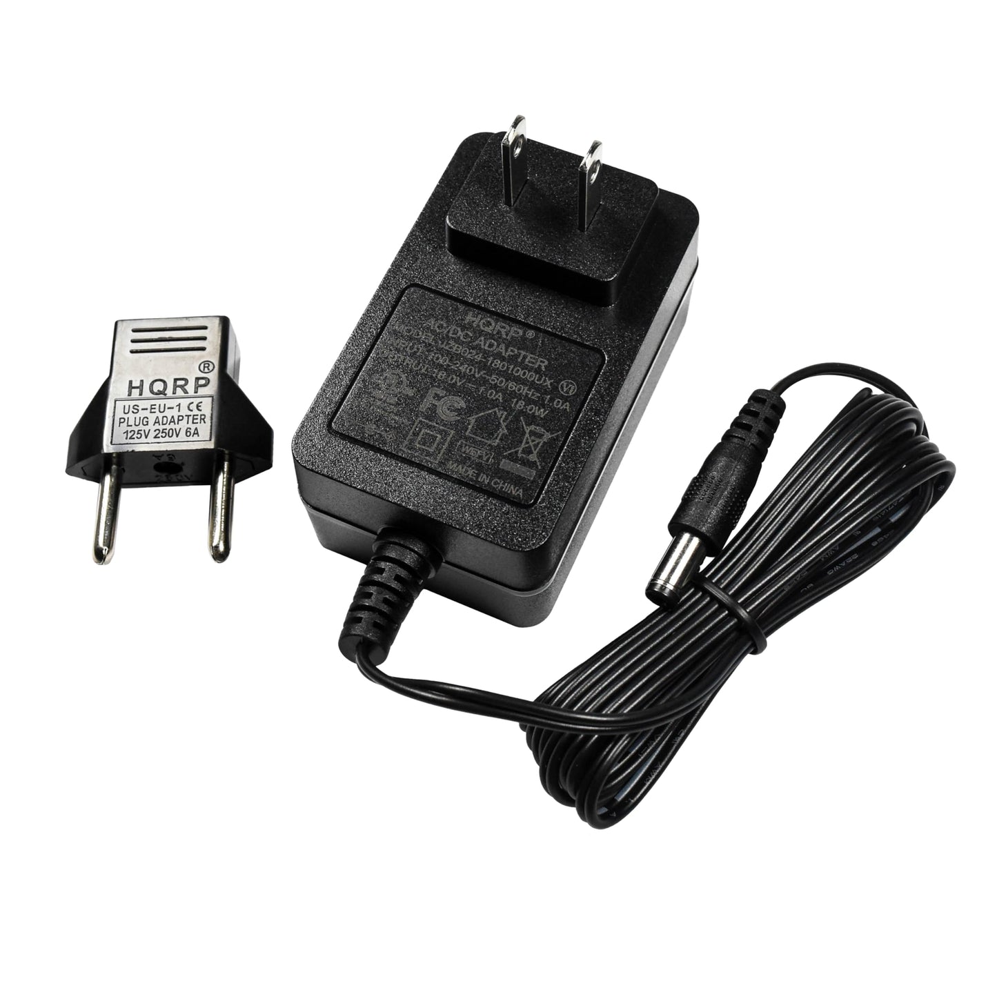 HQRP AC Adapter Works with Logitech Squeezebox Wi-Fi Internet Radio 993-000385 534-000245 PSAA18R-180 X-R0001 930-000097 930-000101 930-000129…