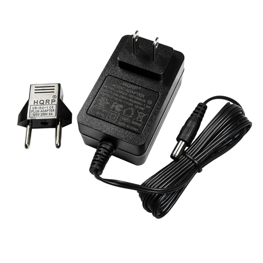 HQRP AC Adapter Compatible with Samson Expedition XP106 Portable Sound System Power Supply Cord Charger Adaptor Samsontech XP-106 + Euro Plug Adapter