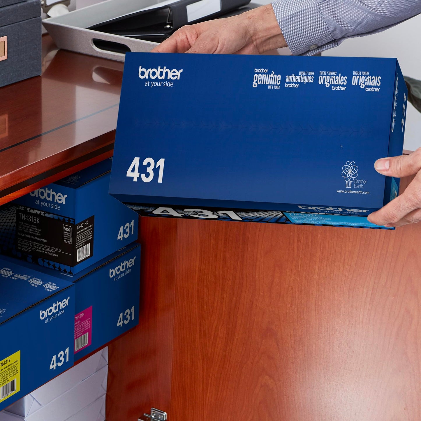Brother Printer TN431C Standard Yield Toner-Retail Packaging, Cyan