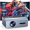 [Electric Focus] Projector with Wifi and Bluetooth, 22000L Auto Keystone Outdoor Projector 4K Support, JOWLURK Native 1080p Movie Projector