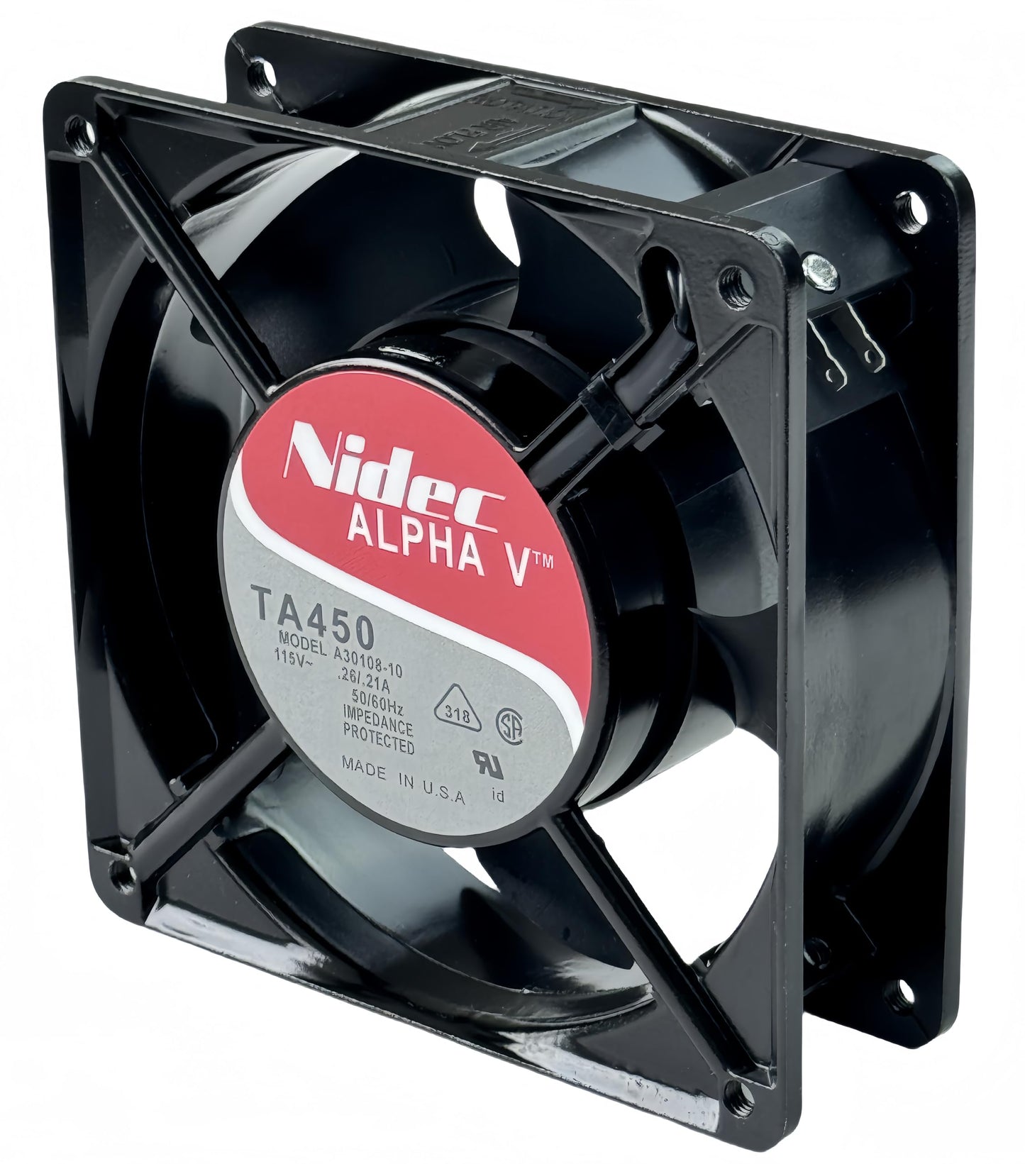 for NIDEC A30108-10 TA450 115V 0.26/0.21A 12038 Cooling Fan,120X120X38mm Cabinet Cooling Fan, 50/60Hz axial Fan A30108-10 BTH Connector