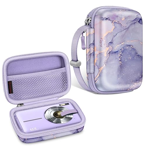 FINTIE Digital Camera Case Compatible with Kodak Pixpro FZ55/ FZ45/ FZ53/ FZ43/ WPZ2, Canon PowerShot ELPH 360/ Lecran/CAMKORY, Small Cameras Carrying
