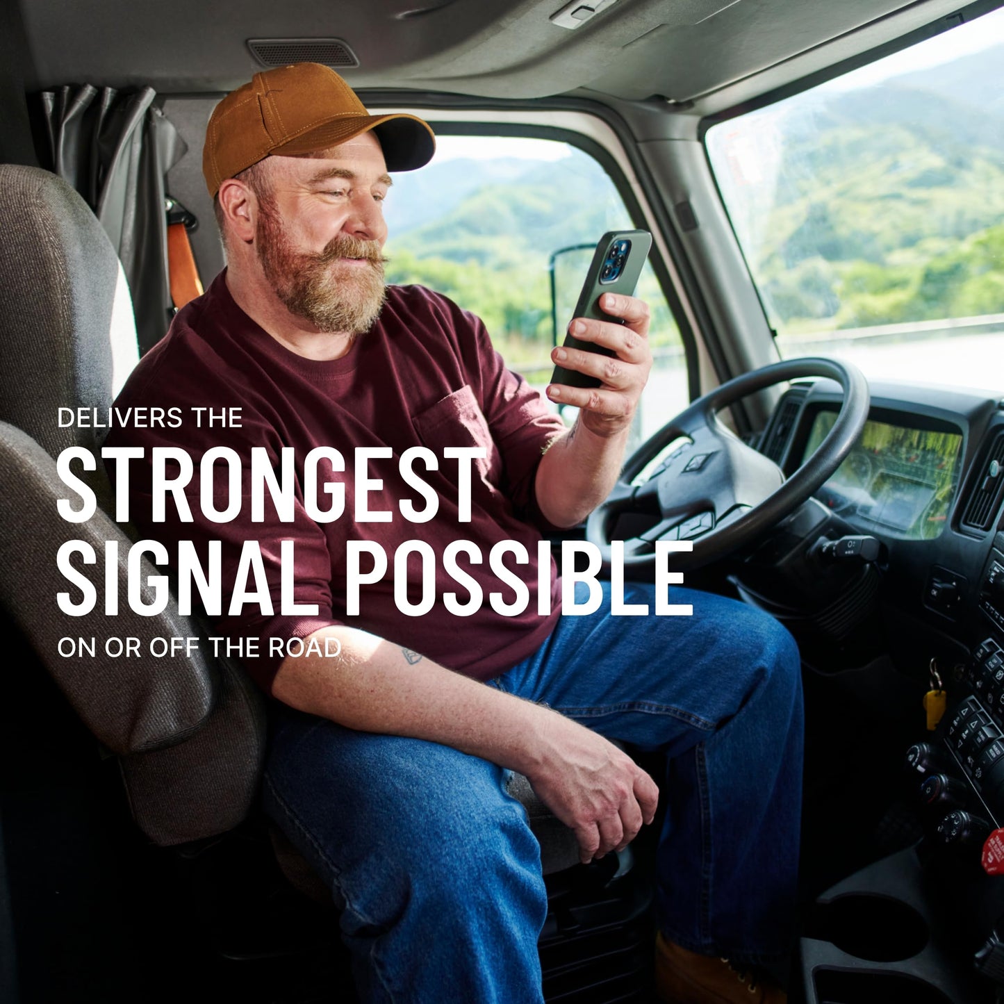 weBoost Drive Reach OTR - Cell Phone Signal Booster for Trucks and SUVs | Boosts 5G & 4G LTE for All U.S. Carriers - Verizon, AT&T, T-Mobile & more |