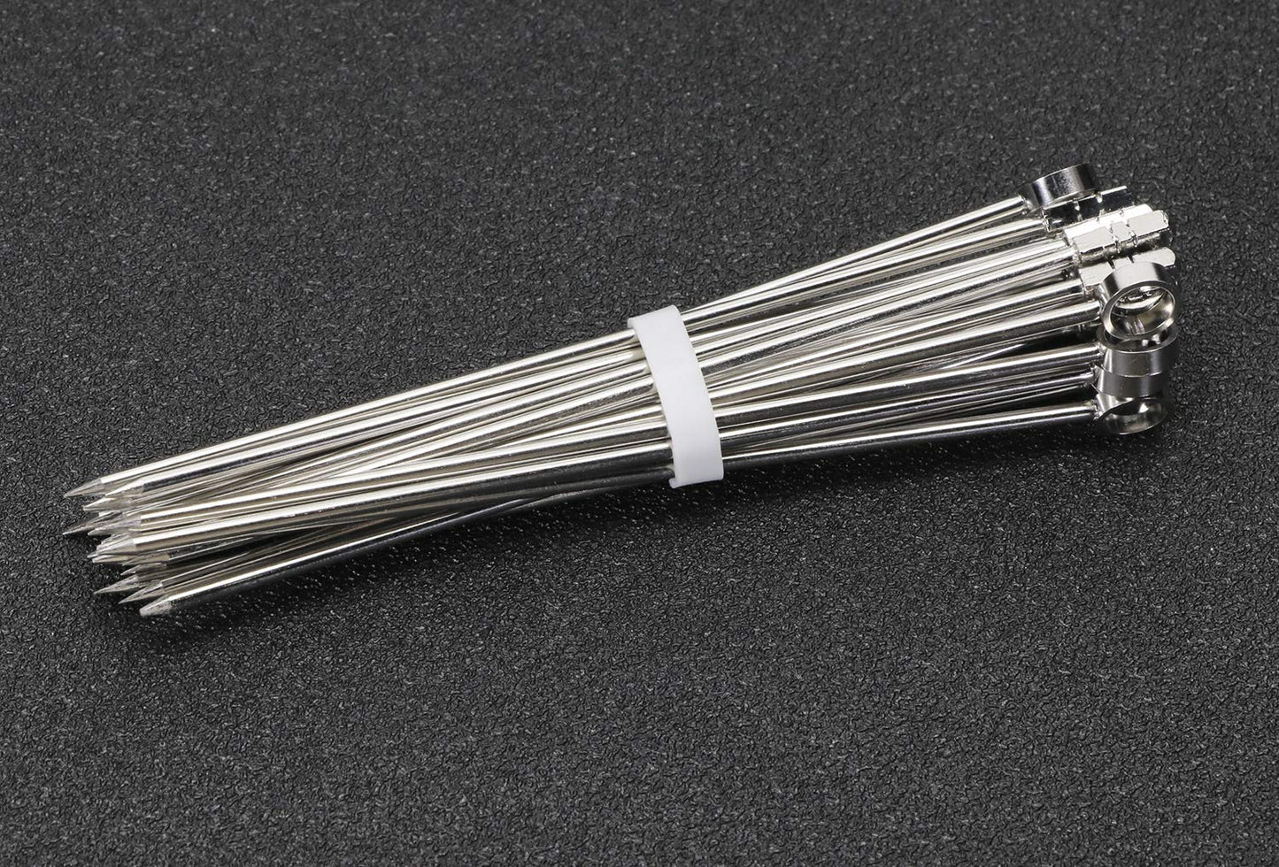 ONLYKXY 100 Pieces Silicone Cable Ties, Data Lines Silicone Cord Ties, Reusable Rubber Rings, Power Cable Tie Straps, Elasticity Coil Ring, Rubber
