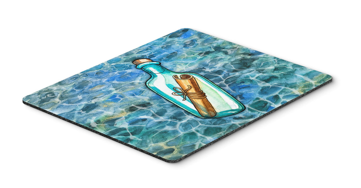 Caroline's Treasures BB5343MP Message in a Bottle Mouse Pad, Hot Pad or Trivet for Home Office Gaming Working Computers Laptop Mouse Mat,Washable