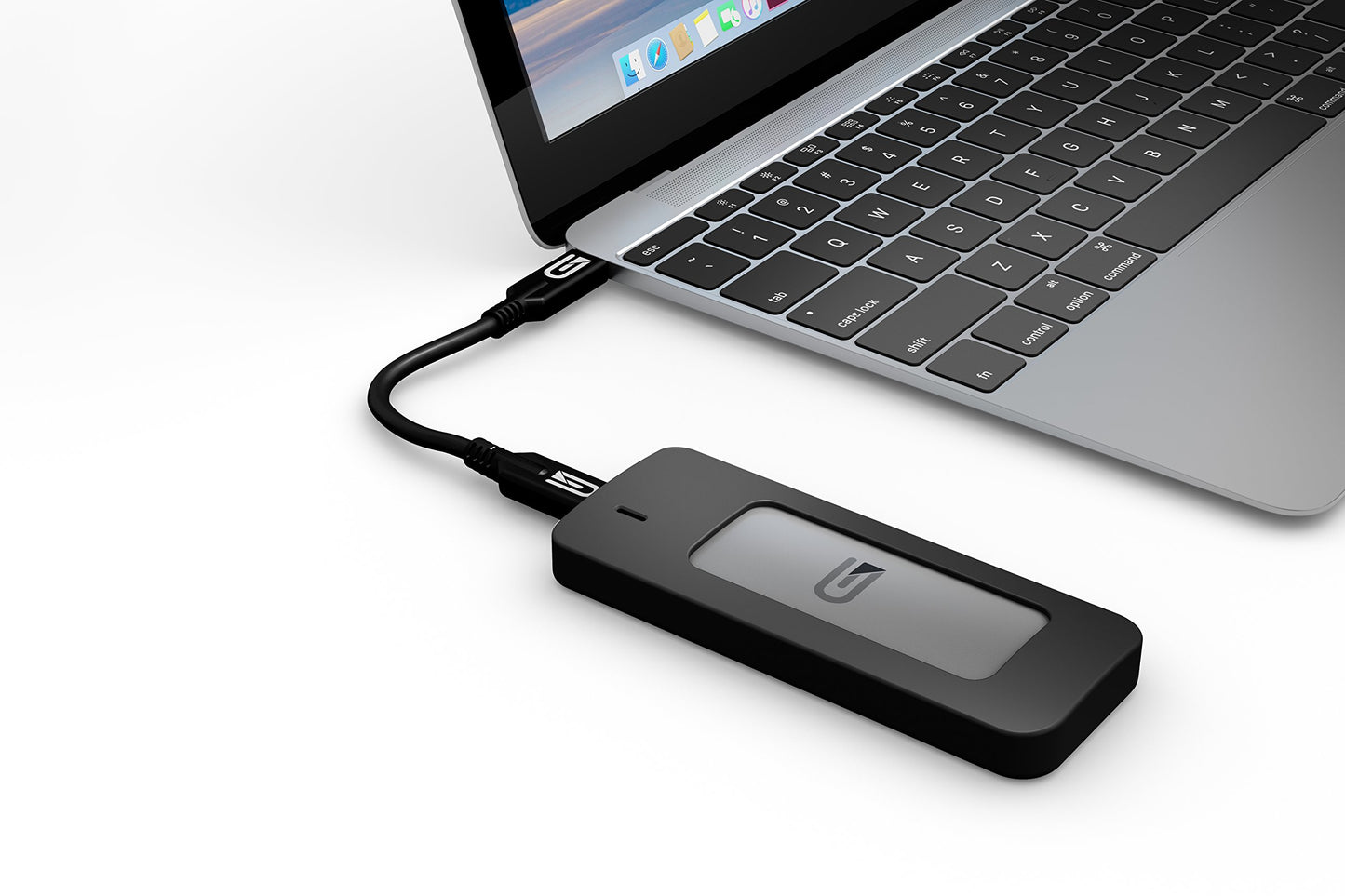 Glyph 525 GB Atom USB 3.1 Type-C External Solid State Drive - Grey