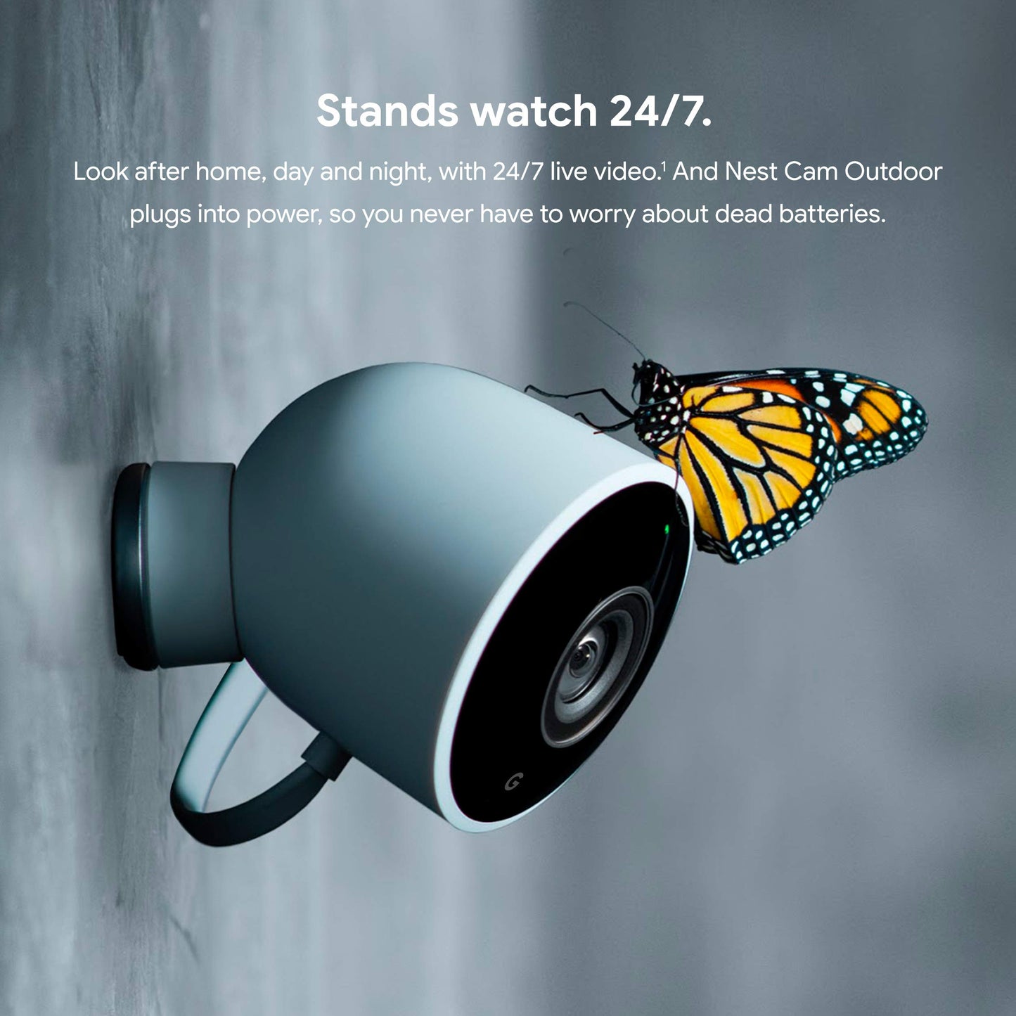 Google Nest Cam Outdoor - 1st Generation - Weatherproof Camera - Surveillance Camera with Night Vision - Control with Your Phone