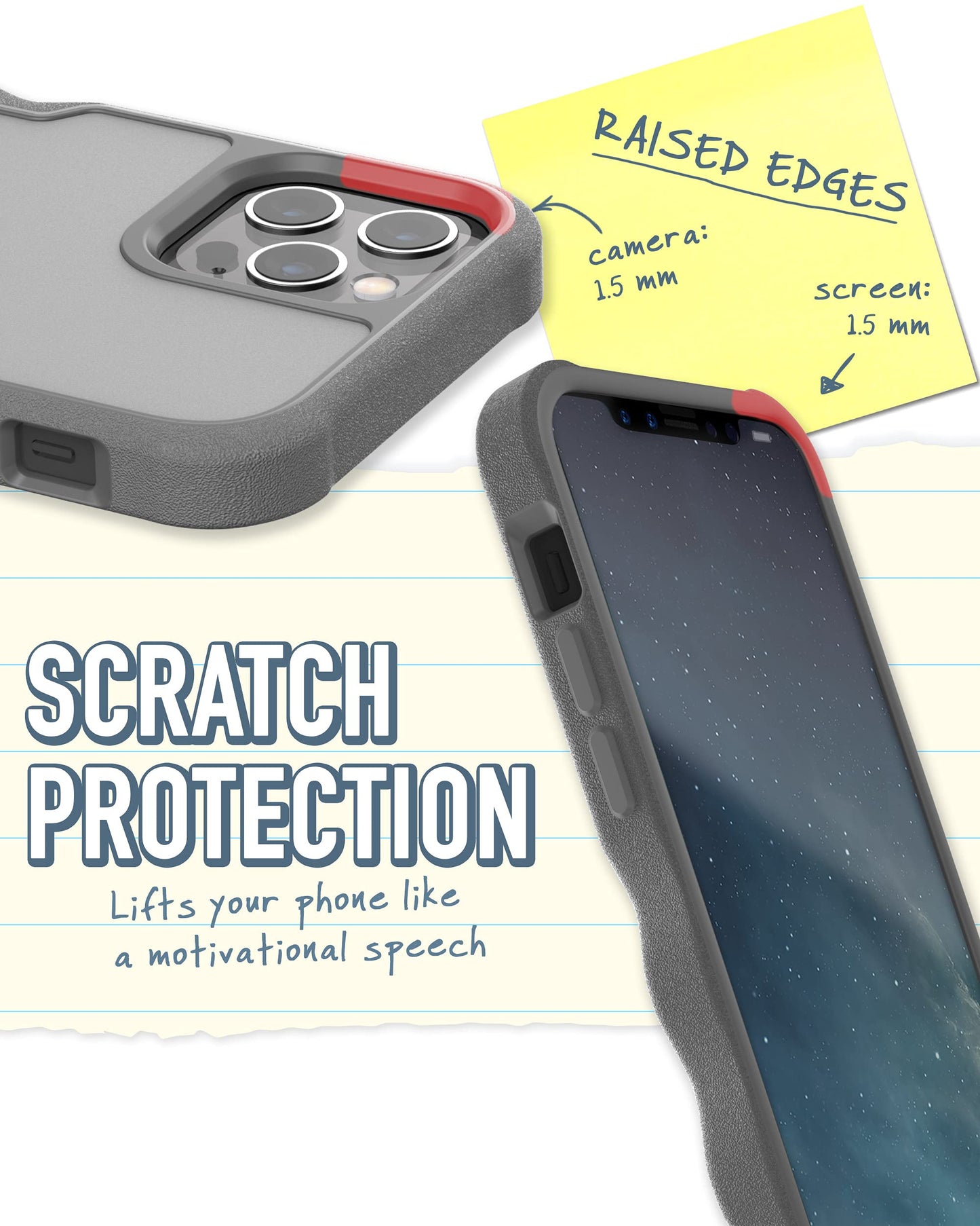 Smartish® iPhone 13 Protective Magnetic Case - Gripzilla Compatible with MagSafe [Rugged + Tough] Heavy Duty Grip Armored Cover w/Drop Tested
