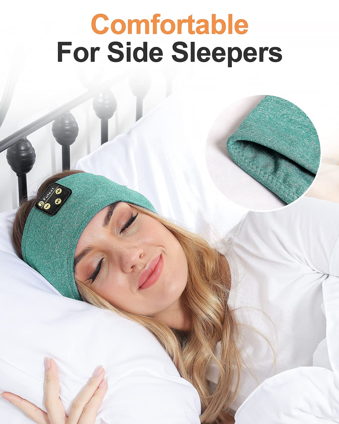 Fulext Sleep Headband, Bluetooth Sleeping Headphones with Built-in Speakers Perfect for Workout, Running, Yoga