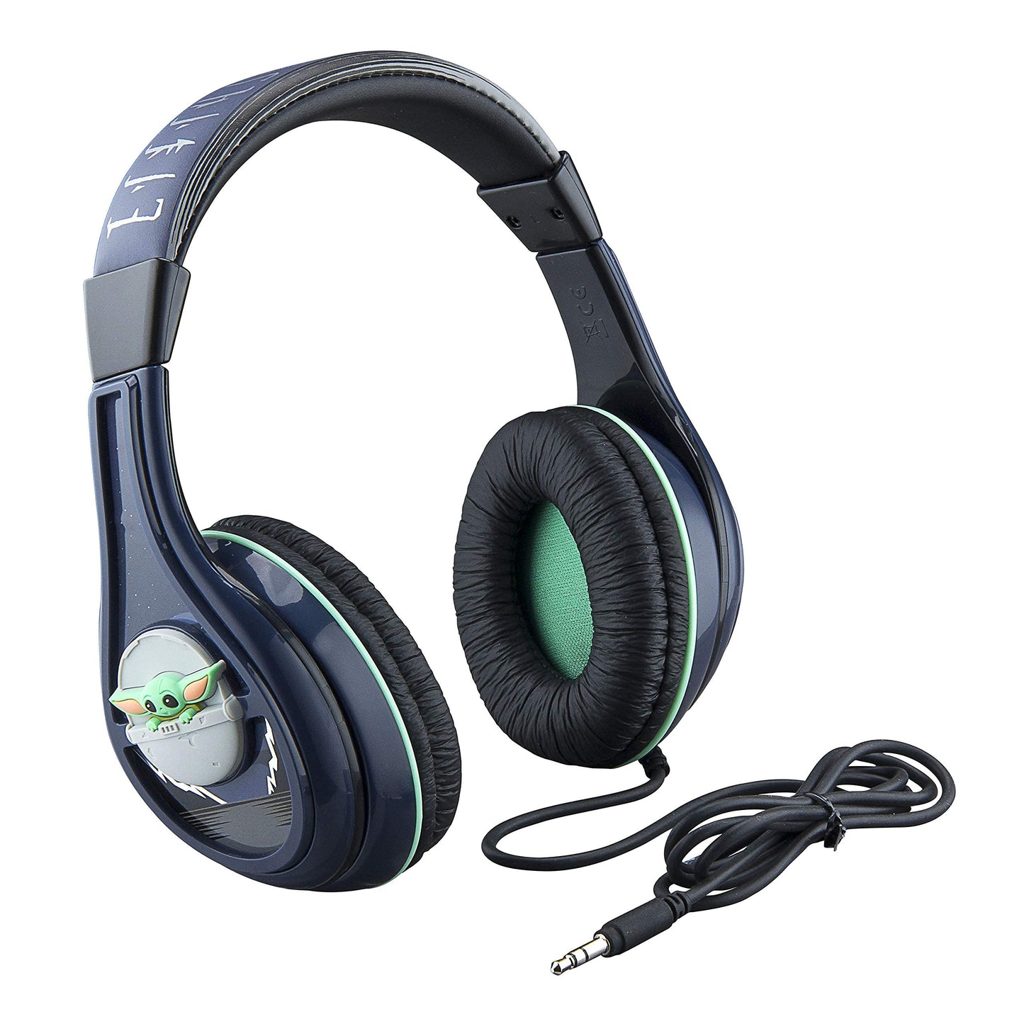 eKids Star Wars The Child Wired Headphones Clear Stereo Sound Parental Volume Control, Aux Cable, The Mandalorian Kids Headphones Toddlers Children…