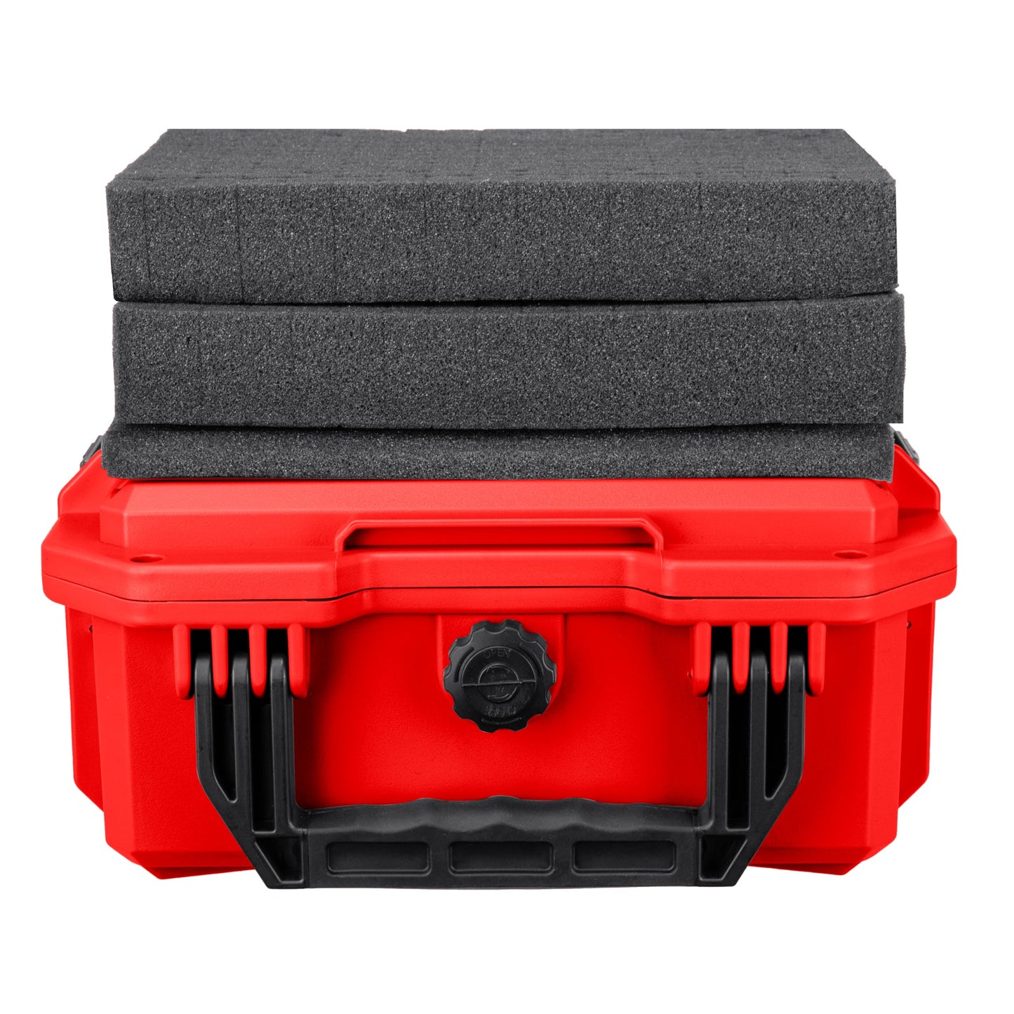 Eylar 11.8" Intact Series Compact Hard Camera Case, Lightweight and Durable Stacker Design with Foam (Red)