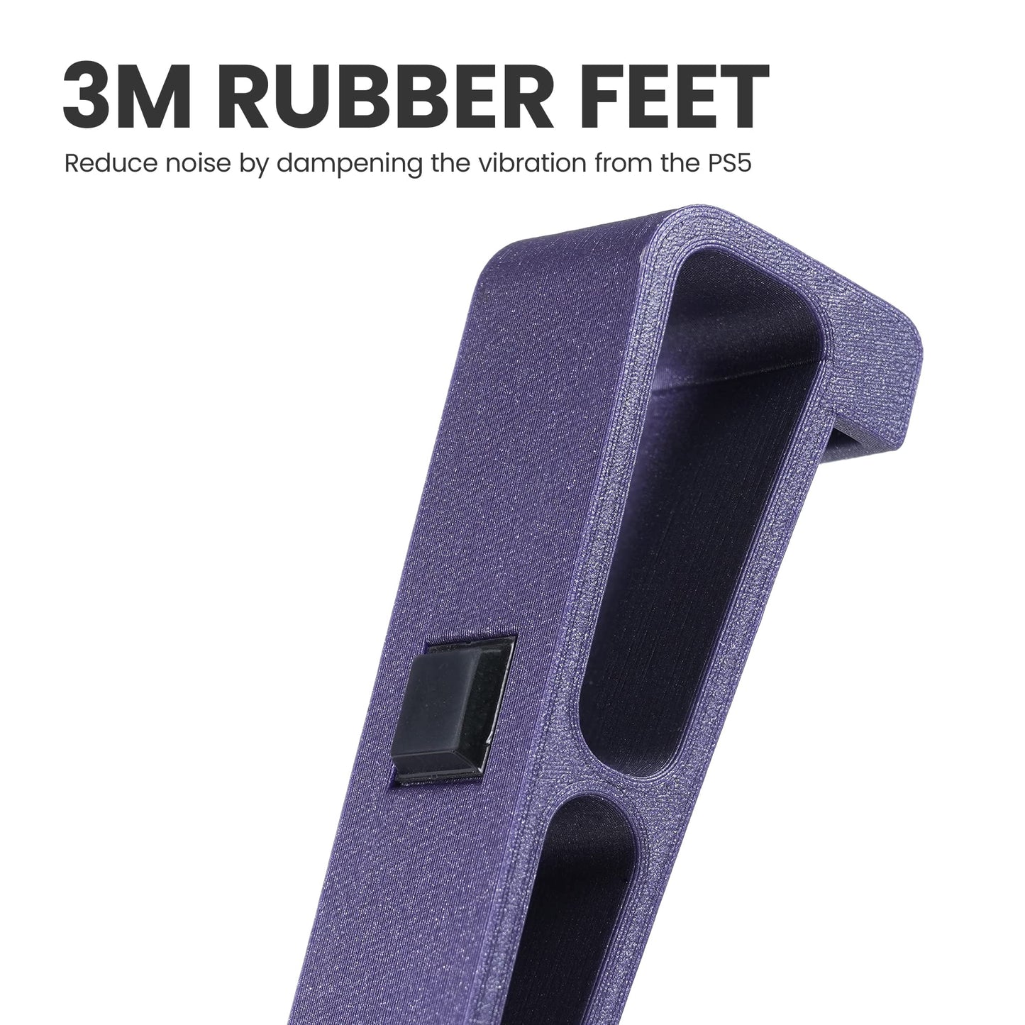 Glistco Skates - Horizontal Stand compatible with PS5 - Disc Edition (Galaxy Purple)