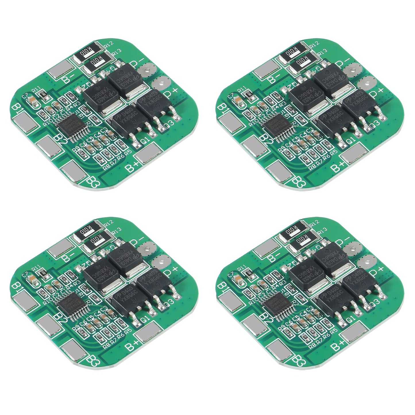 4Pcs 4S 14.8V/16.8V BMS 18 650 Lith ium Battery Protection Board Charger Protection Module with Overcharge/Over-Discharge/Over-Current/Short Circuit…