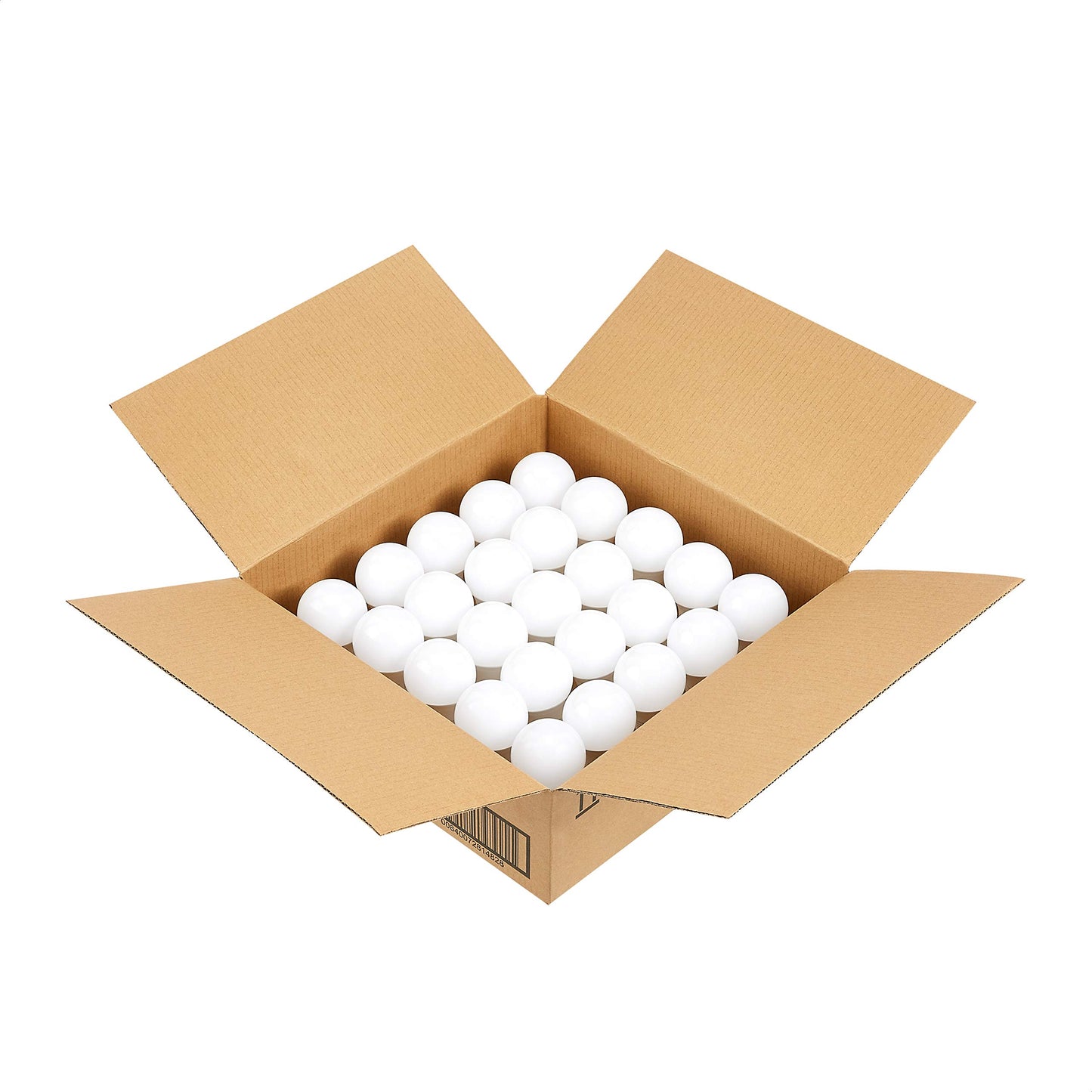 AmazonCommercial 60 Watt Equivalent, 10000 Hours, Non-Dimmable, 800 Lumens, E26 Base, A19 LED Light Bulb - Pack of 25, Soft White