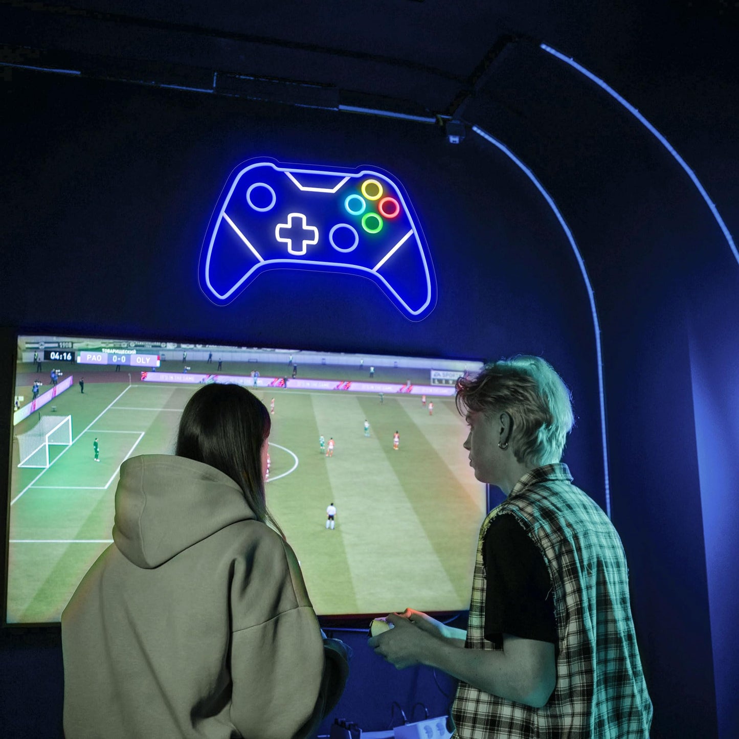 Gamer Neon Sign, Gaming Neon Sign for Gamer Room Decor, Gaming Lights for Wall Decor, Boys Bedroom and Video Game Room, USB Powered Adjust Brightness