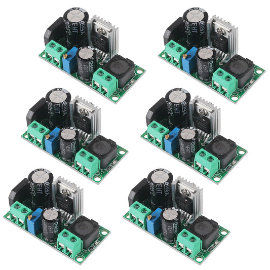 JUZITAO 6PCS AC/DC to DC Step Down Buck Converter AC 5-30V 5-48V 24V 36V 48V to DC 2.5-35V 12V Voltage Regulator Board 2A Adjustable Volt Power…