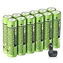 BENNTOP BK-40AAABU 12Pack AAA Rechargeable Batteries 1.2V 400mah NiMH AAA Batteries for Panasonic Cordless Phones, Remote Controls, Electronics