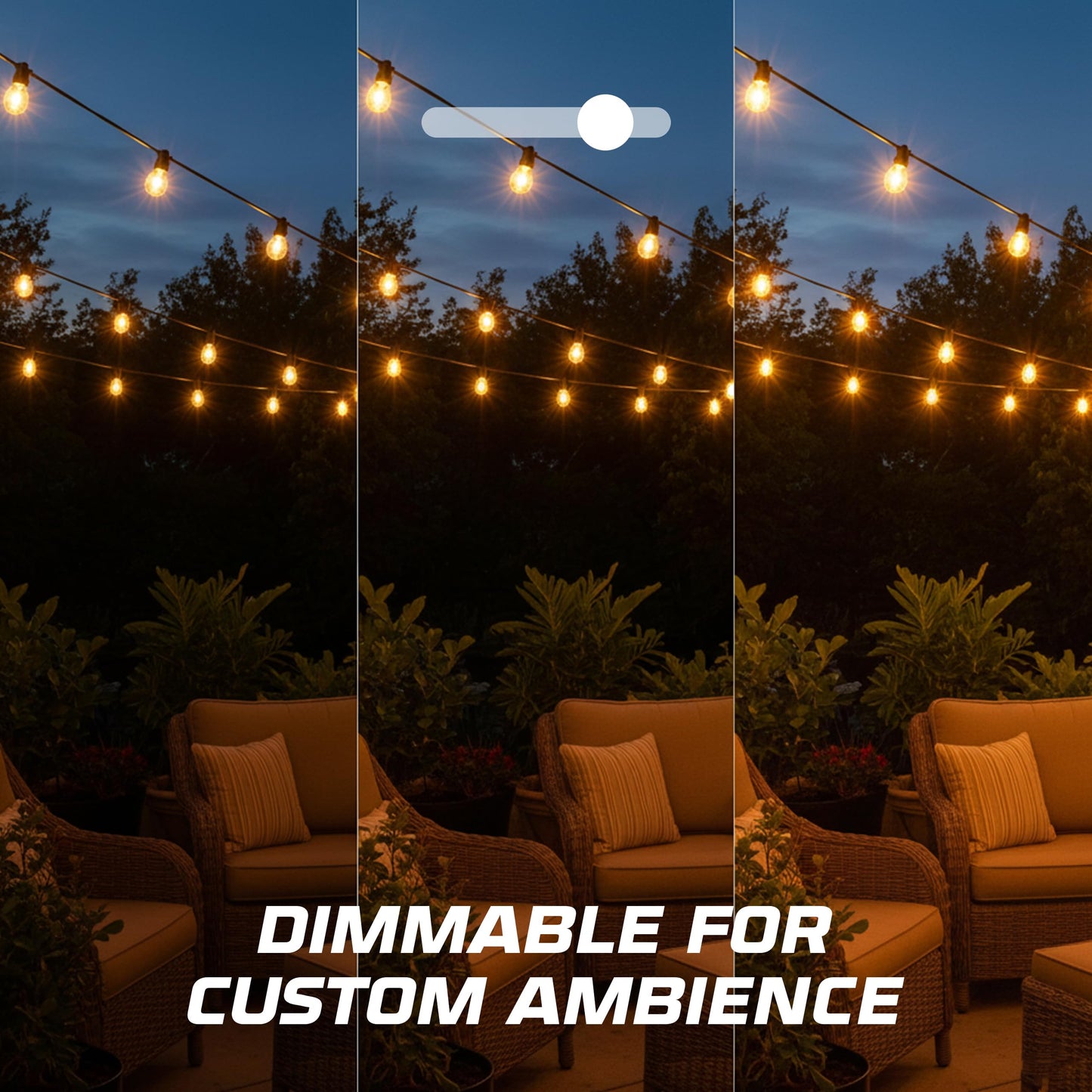 OHLECTRIC 11 Watt LED String Light Bulbs (10-Pack) 11W, S14 Frosted Bulbs, 2700K Warm White, Dimmable, E26 Medium Base 130V Outdoor Shatter Resistant