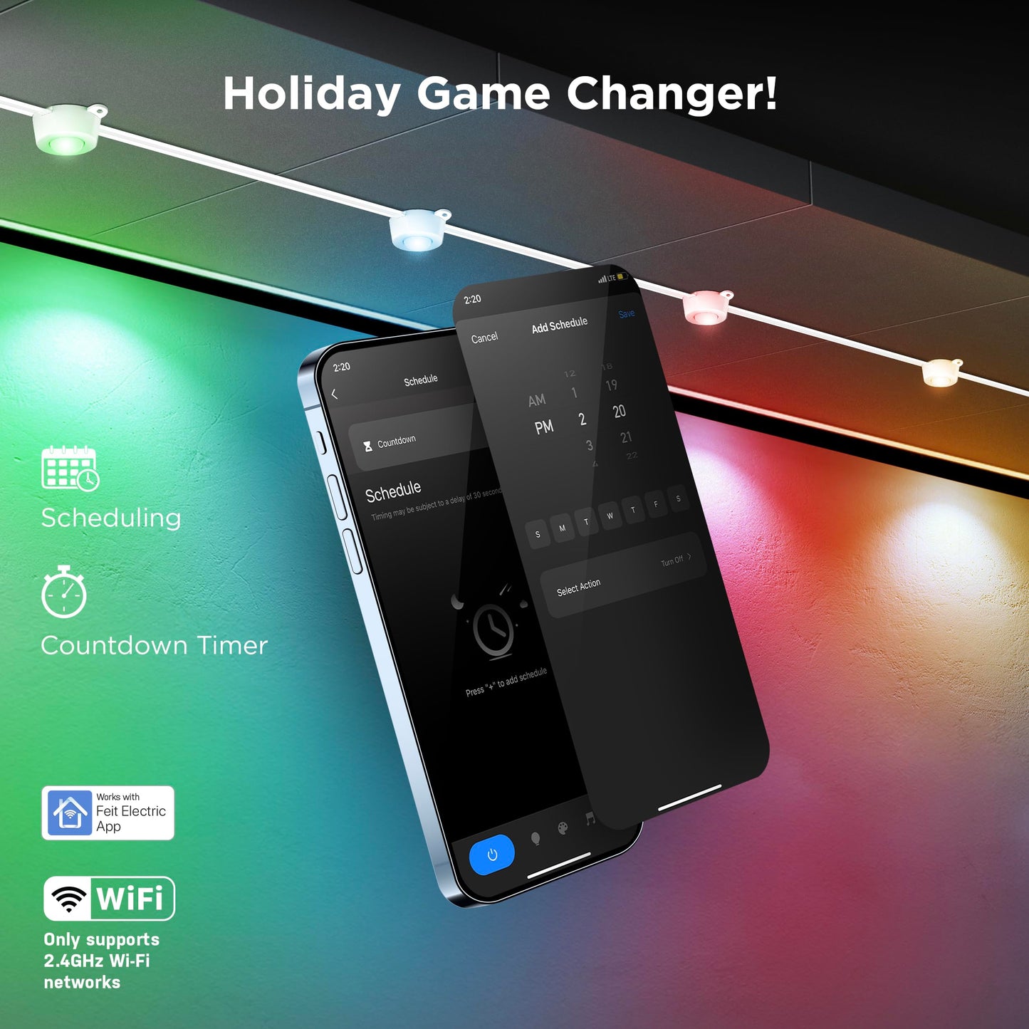 Feit Electric 16FT Extension Only for RGB Smart Permanent Outdoor Lights, Compatible with SL50-36/RGB/AG, Package Does not Include a Controller or
