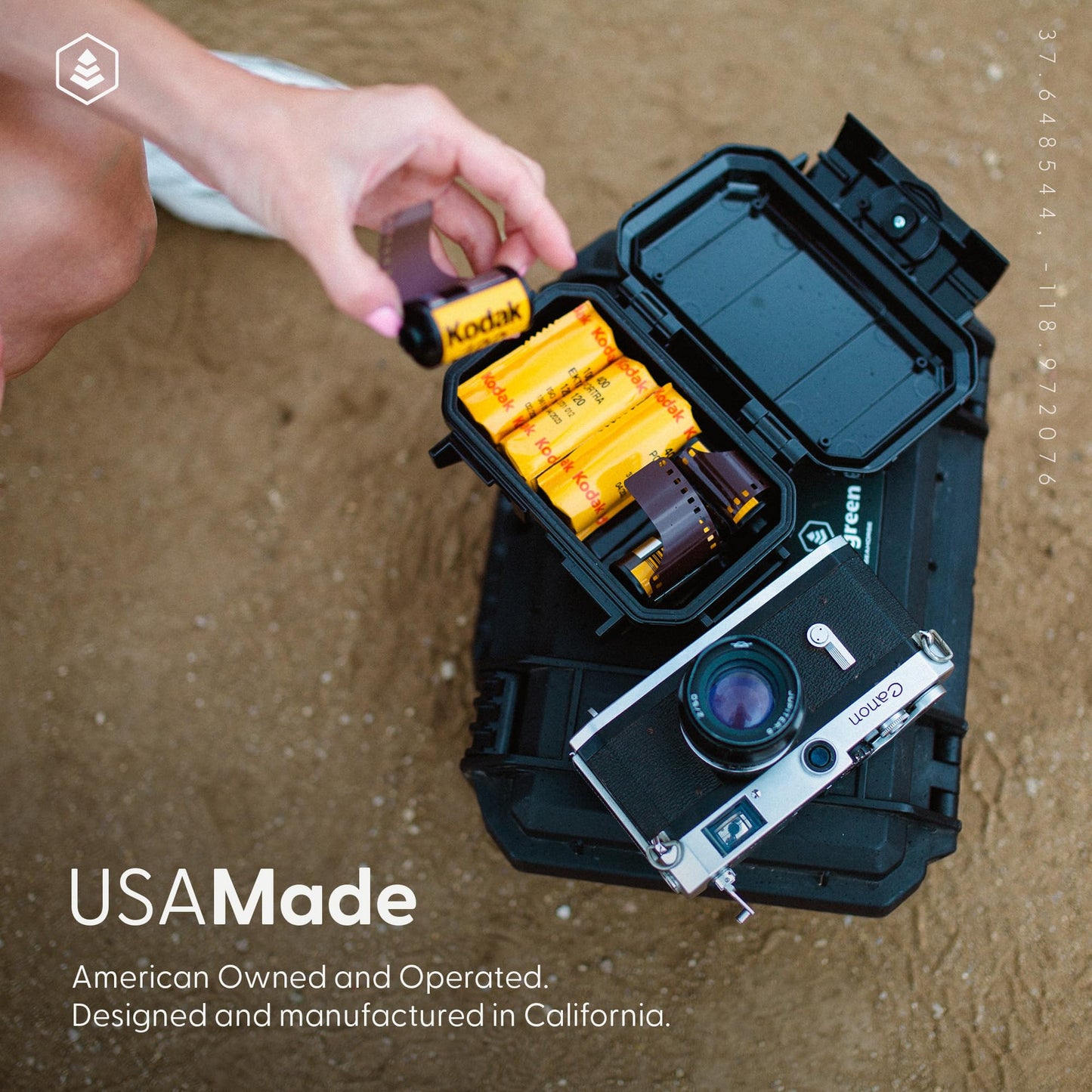 Evergreen 52 Waterproof Dry Box Protective Case - Travel Safe/Mil Spec/USA Made - for Cameras, Camping, Fishing, Hiking, Traveling, Water Sports