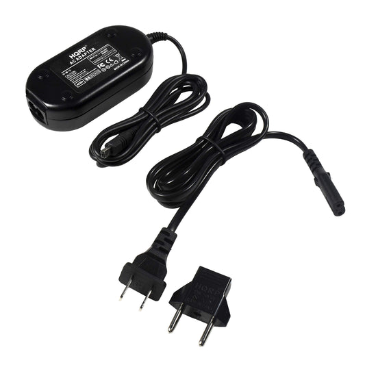 HQRP AC Power Adapter Compatible with Samsung SC-MX10 / SCMX10, SC-MX10R / SCMX10R, SC-MX10C / SCMX10C Camcorder - (incl. USA Plug & Euro Adapter)