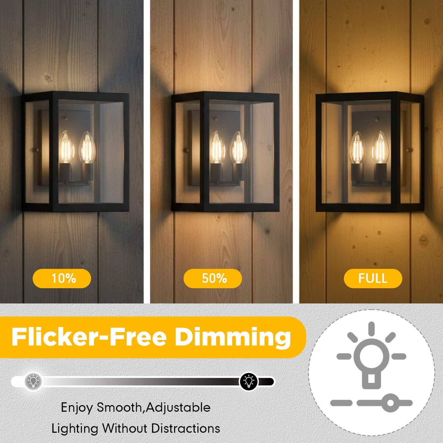 Mudder 30 Pack E12 Candelabra LED Bulbs, 60 Watt Equivalent Dimmable Chandelier Light Bulbs, 6W 600 Lumens 2700K Warm White C35 Clear Candle Base