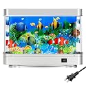 Fake Fish Tank,Artificial Aquarium Decorations,Fake Aquarium Decor,Virtual Ocean Moving Fish lamp for Bedroom Office Décor