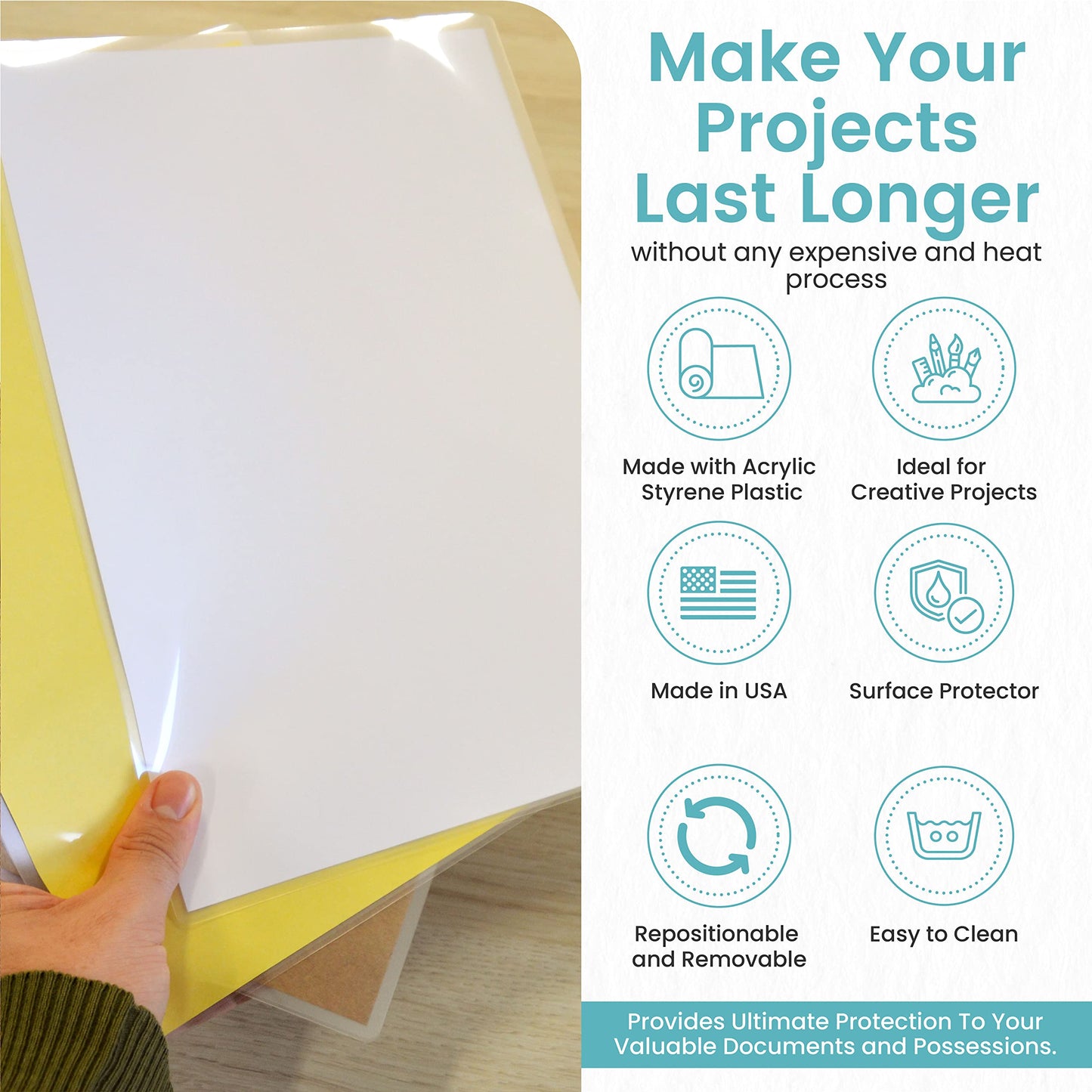 Con-Tact Brand Clear Adhesive Protective Liner, Protect Books and Documents, Easy to Apply Book Cover, 13.5'' x 5'