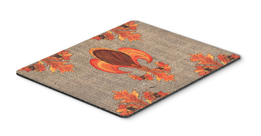 Caroline's Treasures 8744MP Thanksgiving Turkey Fleur de lis Mouse Pad, Hot Pad or Trivet for Home Office Gaming Working Computers Laptop Mouse