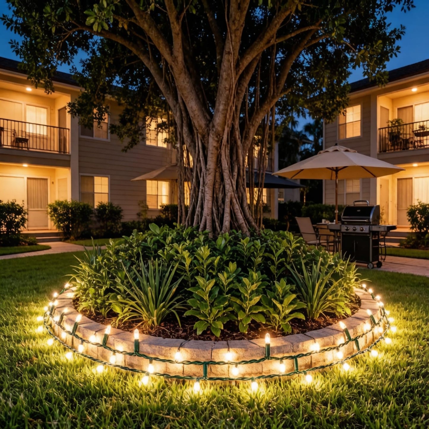 JinBest 150 LED Warm White Christmas Lights, UL Certified 22# Green Wire 50 Ft, Commercial Grade Decorative Lighting String, for Indoor and Outdoor