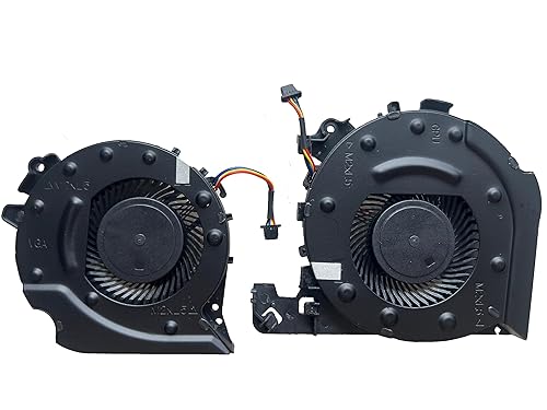 HK-PART Laptop Cooling Fan Set for HP SPS-L20334-001 SPS-L20335-001 CPU + GPU 3W 12V 4-Pin 3000rpm 20dB(A) Air Cooling Fan