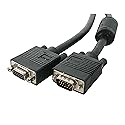 StarTech.com 25 ft Coax High Resolution VGA Monitor Extension Cable - HD15 M/F - 25ft VGA Extension Cable (MXT101HQ_25), Black