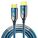 DGHUMEN 100Ft Fiber Optic HDMI Cables 8K 48Gbps, [UPGATED] Metal Armor Jacket, Ultra High Speed HDMI 2.1 Cable, 8K@60Hz 4K@120Hz, Compatible