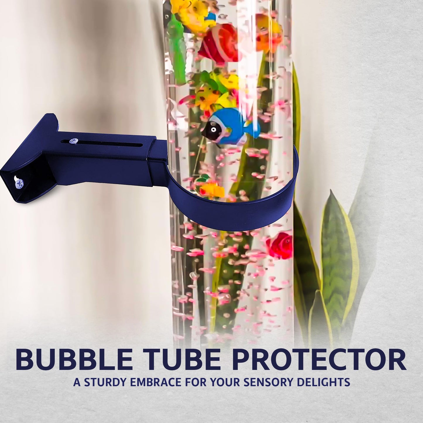 Brewish Wall Bracket for Fish Bubble Lamp | Sensory Bubble Tube Holder | Adjustable Arm for Light up to 10cm Diameter | Aquarium Light Bracket to Keep