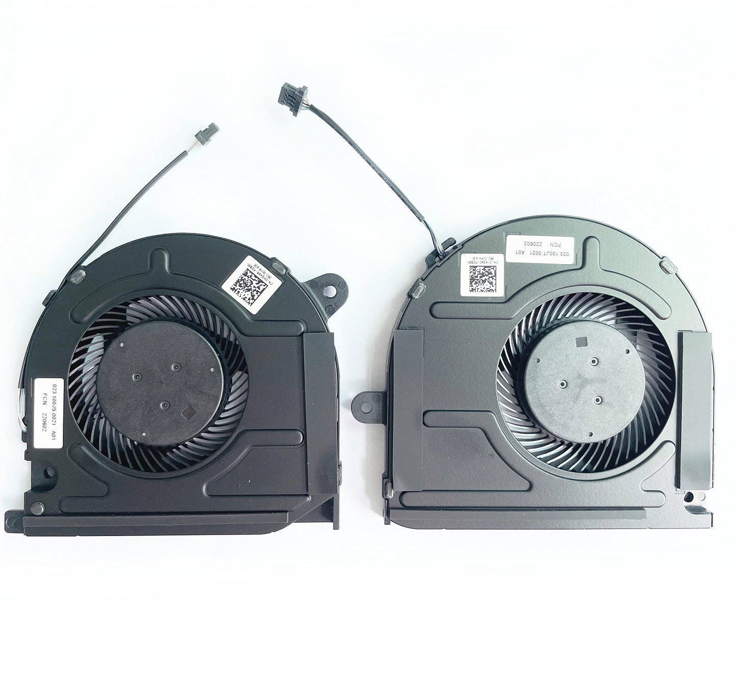 Fleshy Leaf CPU+GPU Cooling Fan Replacement for Dell Vostro 7500 7501 Inspiron 7500 7501 Series DC5V 0.5A DFS150005AA0T FMF3 DFS150705AF0T FMF2 0KGH4R