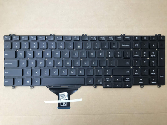 Original New for DELL Latitude 5500 5501 5510 5511 Precision 3540 3541 3550 3551 Keyboard US Black No Backlit no Pointer