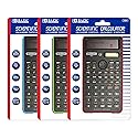 BAZIC Scientific Calculator 240 Function, Dual Hybrid Battery and Solar, Slide-On Case, Engineering Calculators LCD Display, for Professional, 1 Unit
