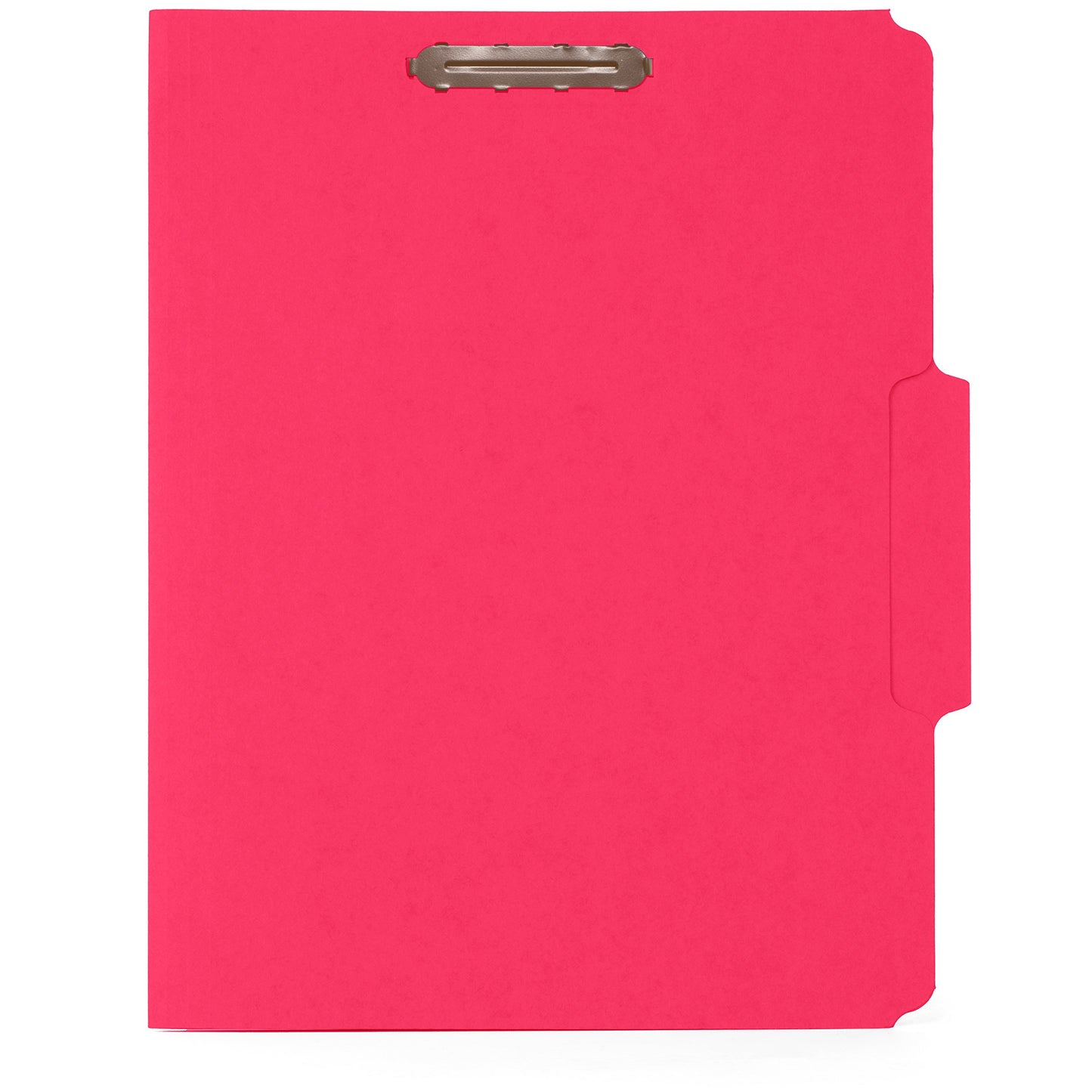 Blue Summit Supplies 50 Red Fastener File Folders, Letter, 1/3 Cut Tab