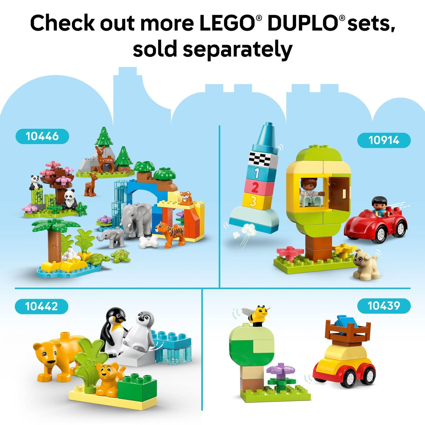 LEGO DUPLO Green Building Plate 16x16 Studs – Educational Building Base for Toddlers Ages 1.5+, Preschool Learning Toy 10460